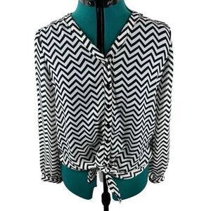 Cupio chevron tie top- size s